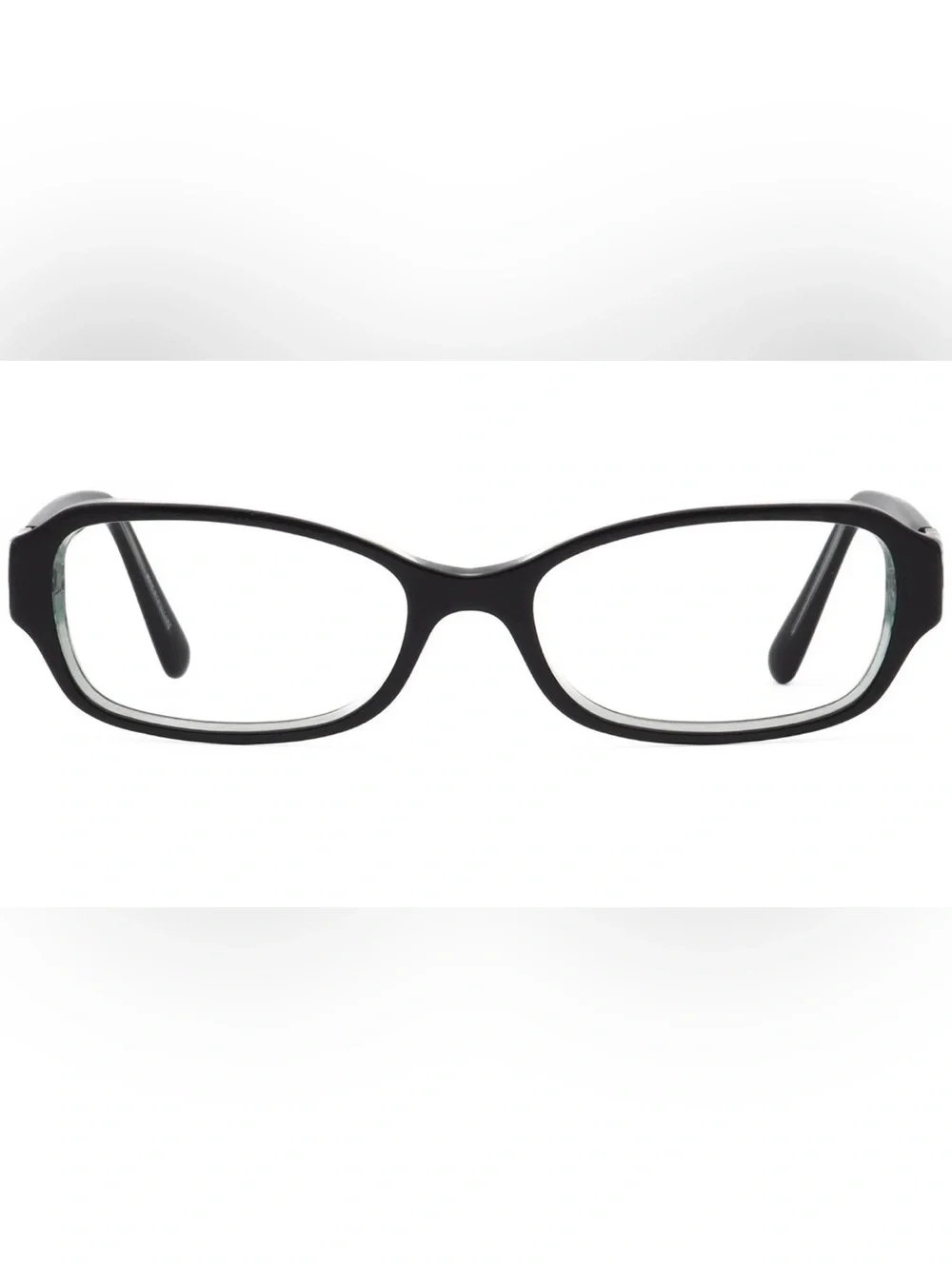 Michael Kors Black and Clear Women's Rectangular Eyeglass Frames